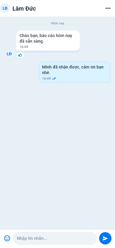 Ảnh xem trước giao diện chat WebTui trên Android